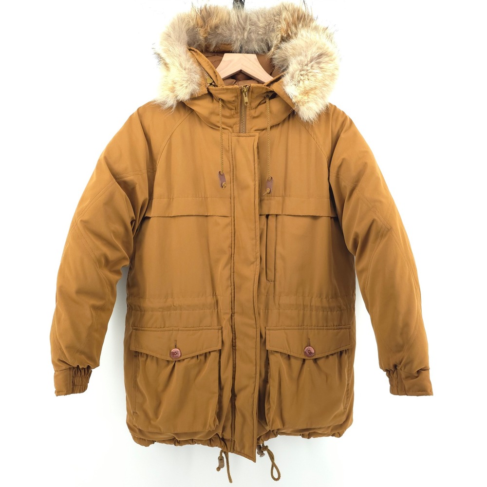 Cabela's Outdoor Gear Womens Down Parka M Brown Coyote Fur Hooded W802 Coat